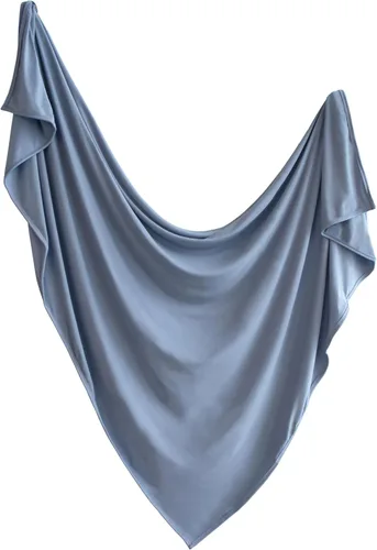 Vista 15 de mushie Manta Envolvente Elástica para Bebé Extra Suave y Ajuste Ceñido 47"x47" (Blush)