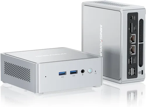 Vista 10 de MINISFORUM Mini PC M1 Plus Intel Core i5-12600H (12C/16T, hasta 4.5GHz), computadora de escritorio SSD DDR5 de 16 GB de 512 GB, salida triple