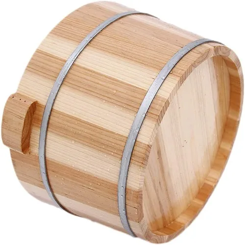 Vista 6 de Katzowen Barril de baño de pies, Masaje magnético bañera de pie de madera, Masajeador de baño de spa de pies para el hogar