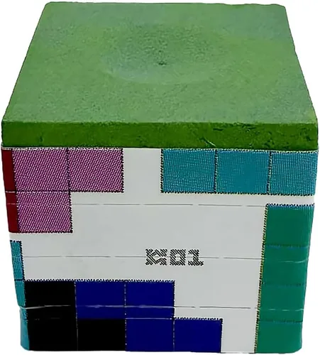 Vista 25 de Taco de billar premium para billar (cuadrado clásico, azul, 12 piezas)