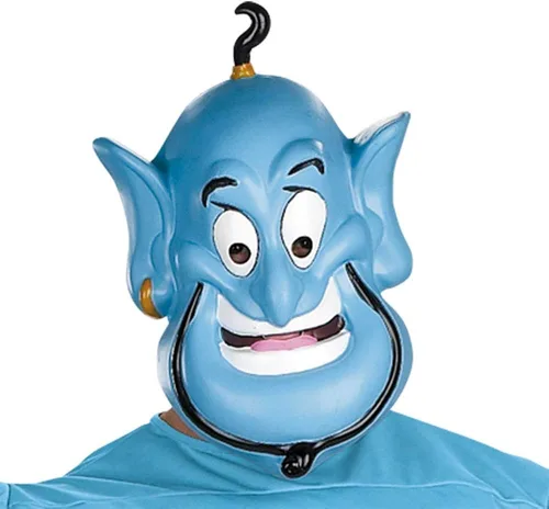Vista 2 de Disfraz de Disguise del Genio de Aladdin de Disney con músculos para hombre