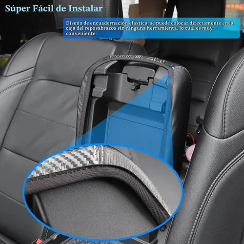 Vista 6 de para Dodge Challenger 2015-2023 Funda para Reposabrazos de Coche, Resistente al Agua, Fundas para Consola Central, Fundas de Protección contra