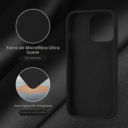 Vista 6 de Cordking Funda diseñada para iPhone 13 Pro, Funda Protectora de Teléfono de Silicona Ultra Delgada Resistente a Golpes
