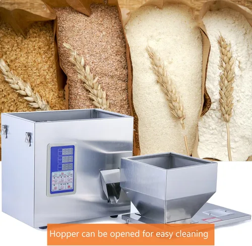 Vista 3 de Máquina de llenado de polvo, máquina de llenado de partículas, dispensador automático de partículas de polvo para purpurina de harina