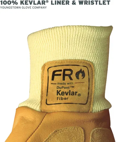 Vista 6 de Youngstown Glove - Guantes de trabajo de invierno impermeables para hombre, forrados de kevlar, resistentes a pinchazos y cortes, clasificación