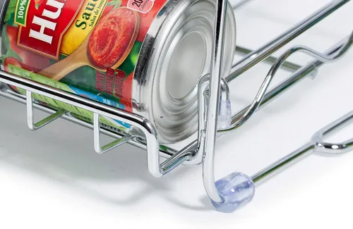 Vista 4 de Che'mar Organizador de latas para despensa: estante apilable para 36 latas, almacenamiento de alimentos enlatados, estante de despensa, armario