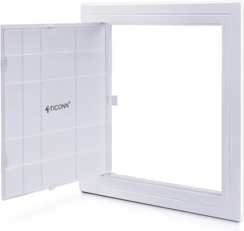 Vista 12 de TICONN Panel de acceso para paneles de yeso, 6 x 9 pulgadas, cubierta de plástico ABS para pared, puertas de acceso, panel de acceso fácil