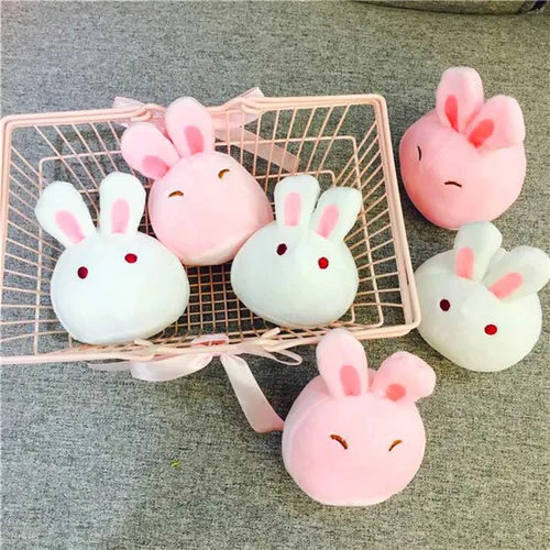 Vista 7 de REFAHB Linda almohada de peluche Almohada de regalo extraíble Juguetes de peluche creativos para niñas (Conejo)