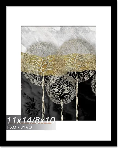 Vista 96 de Fxojyvo Marco de Fotos de 4x6, Muestra Foto de 3.5x5 con Paspartú o 4 x 6 Sin Paspartú, Liviano y de Alta Transparencia Marco de 4 por 6 para Pared