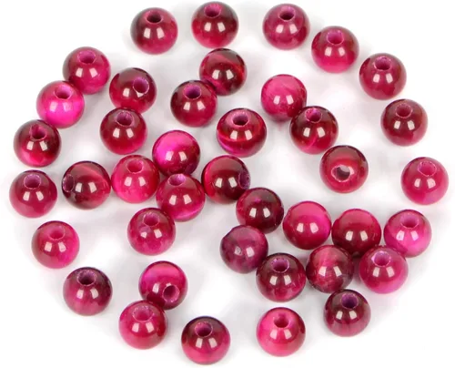 Vista 35 de AD Beads Cuentas de gema natural de 8 mm redondas sueltas con gran agujero de 2,5 mm, 40 piezas (turquesa africana)