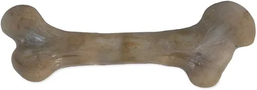 Vista 2 de Pet Qwerks Dinosaur BarkBone - Hueso de perro de nailon para masticadores agresivos, sabor tocino, 6.5 pulgadas