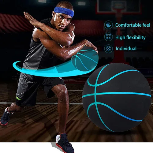 Vista 3 de MINDCOLLISION Balón de baloncesto estándar 5/6/7, ante de microfibra antideslizante y resistente al desgaste, sin bola de logotipo, adecuado