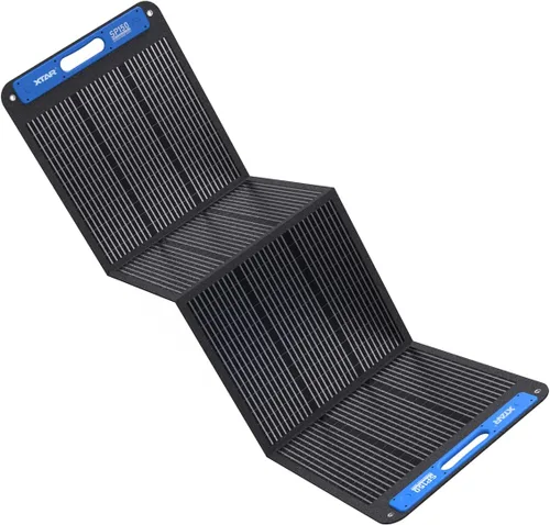 Vista 9 de XTAR Panel solar SP100 de 100 W, panel solar portátil de energía solar, panel solar plegable con cargador independiente, panel de energía solar