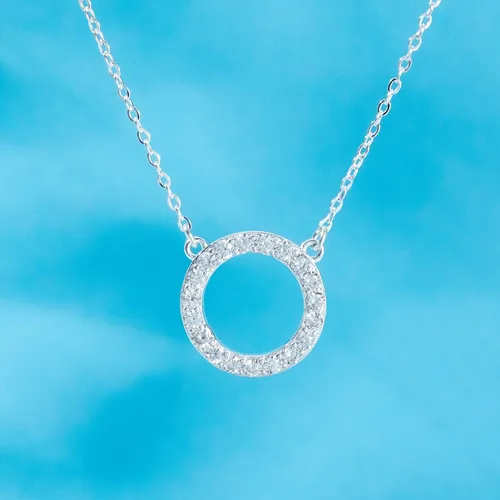 Vista 13 de Collar para mujeres y niñas, collar de círculos de plata de ley, collar de fuerza de coraje, guerreros, ideas de regalos
