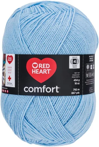 Vista 89 de RED HEART Hilo Comfort Shimmers, ópalo blanco