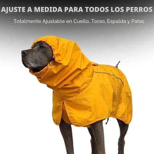 Vista 4 de Spark Paws - Chaqueta impermeable para perros, resistente al viento, para perros pequeños, medianos, grandes y extragrandes, traje reflectante