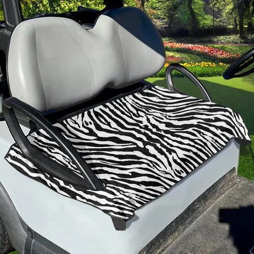 Vista 8 de Fundas de asiento de carrito de golf, lavables para carrito de golf, manta de toalla para carrito de golf, club, coche, fácil de instalar, funda