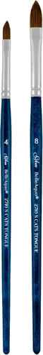 Vista 22 de Silver Brush Limited BA-2753S BelleAqua - Juego de pinceles redondos básicos para acuarela, 3 piezas, mango corto profesional, juego de pinceles