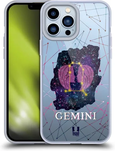 Vista 16 de Head Case Designs Aquarius Zodiac Constellation - Funda de gel suave compatible con Apple iPhone 13 Pro Max