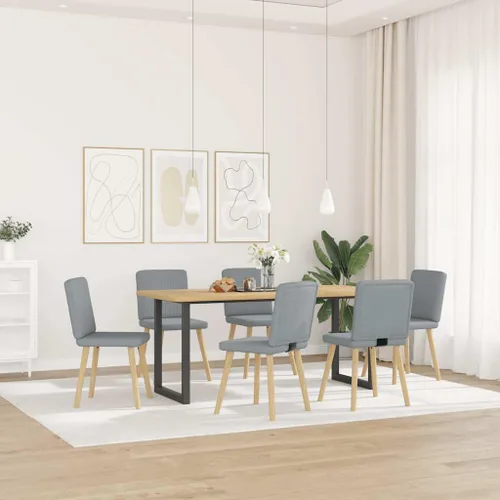 Vista 12 de Modern Dining Chairs 2-Piece Set Black Fabric Upholstered Kitchen Chairs with Metal Frame and Foam Padding for Dining Room Living Room Farmhouse