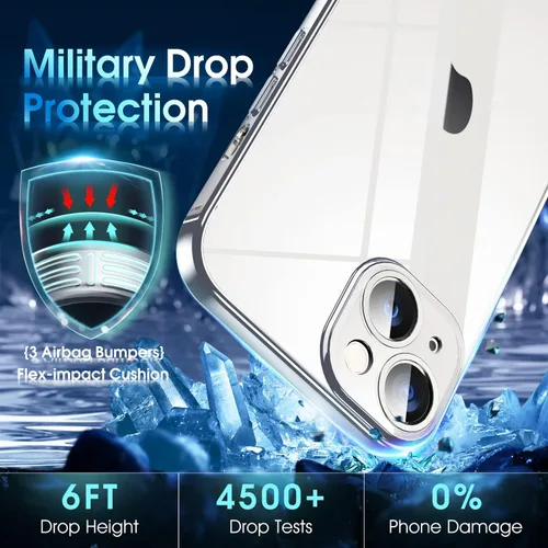 Vista 61 de Supdeal Funda cristalina transparente para iPhone 11, [No se amarillea] [Protección de la cámara] [Probado contra caídas de grado militar] Funda
