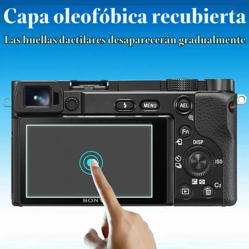 Vista 5 de ULBTER Protector de pantalla para Sony A6600 A6400 A6300 A6100 A6000 [Paquete de 3+2]