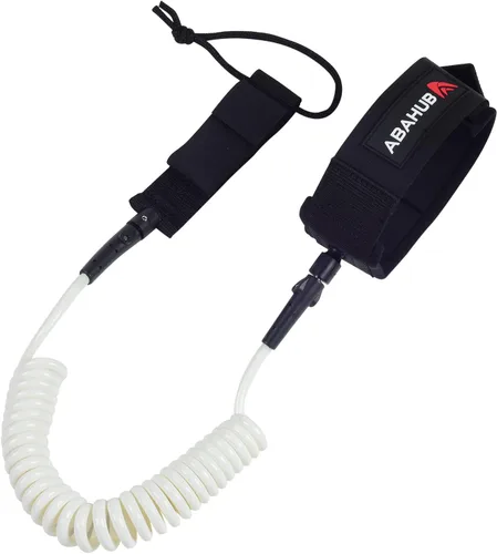Vista 9 de Abahub Bobina SUP Correa,Correas de tablero de paleta en espiral de 10 pies negro (Black Lite)