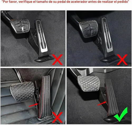 Vista 3 de Thenice para BMW 3 4 5 7 Series X3 X4 X5 X6 X7 Pedales Cubiertas Azul