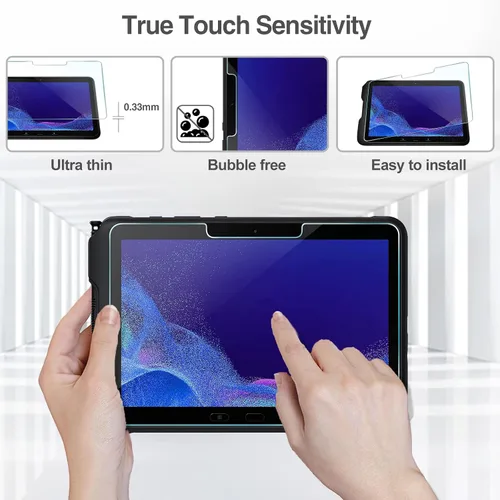 Vista 5 de ProCase Paquete de 2 protectores de pantalla para Samsung Galaxy Tab Active4 Pro de 10.1 pulgadas 2022/Tab Active Pro de 10.1 pulgadas 2019