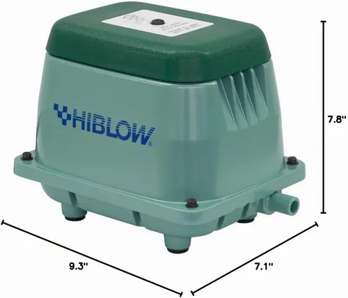 Vista 3 de HIBLOW Aireador de estanque HP-60/Bomba de aire lineal séptica