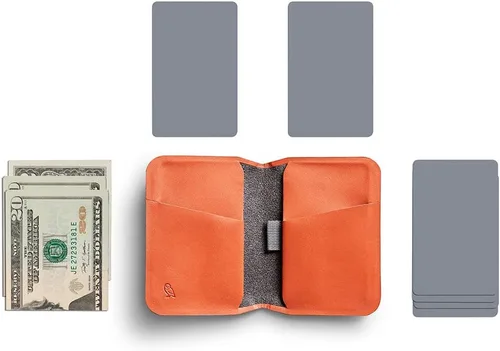 Vista 8 de Bellroy Apex - Funda delgada (billetera delgada de piel plegable, protección RFID), Índigo, Cartera Rfid