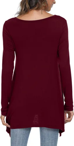 Vista 3 de POPYOUNG Blusa casual de manga larga para mujer