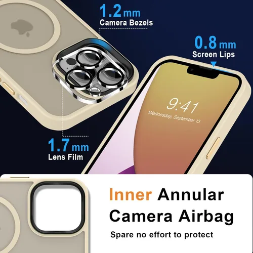 Vista 267 de MOCCA - Funda magnética resistente para iPhone XR de 6.1 pulgadas, compatible con MagSafe, funda con protección contra caídas de grado militar