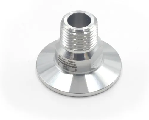 Vista 6 de HFS (R) 1.5 "Tri Clamp a 1" NPT Macho MNPT Rosca Sanitaria Tubería de Acero Inoxidable 304 (1.5" TC-1" MNPT)