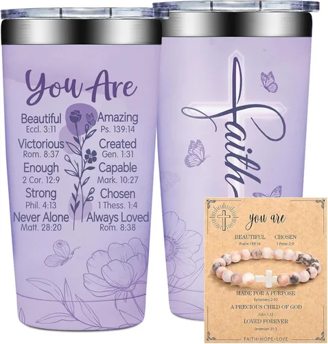 Vista 11 de Grifarny Regalos cristianos para hombres – Regalos católicos – Religioso, Escritura inspiradora, Pascua, regalo de bautismo para hombres