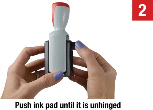 Vista 5 de Cosco 2000 Plus Self-Inking Two-Color Type Size 1 1/2 inReceivedin Dater (011034) (Pack of 8)