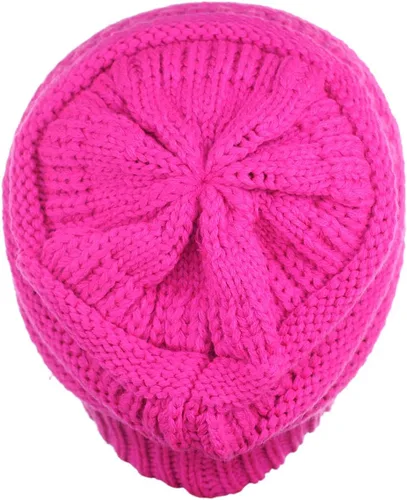 Vista 35 de C.C Trendy Warm Chunky Soft Stretch Cable Knit Beanie