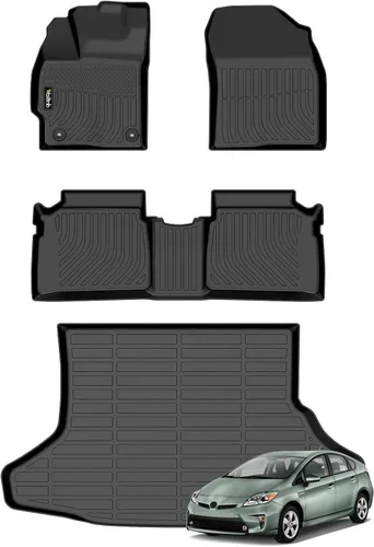 Vista 13 de Tapetes de piso para todo clima y forro de carga con respaldo para Chevrolet Suburban de 7 asientos 2021-2025 / GMC Yukon XL de 7 asientos