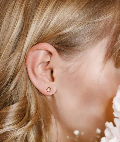Vista 5 de INFUSEU Aretes de plata de ley para mujeres y niñas, bonitos aretes de animales, Plata de ley