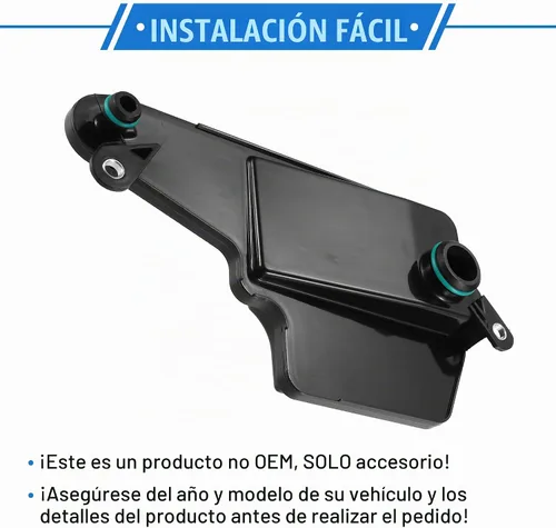 Vista 7 de Kit de filtro de transmisión automática compatible con Mazda 3 2012-2024 para Mazda 6 2014-2021, filtro de transmisión de motor negro de plástico
