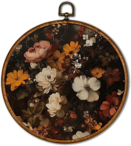 Vista 9 de KSDUT Arte de Pared con Pájaros - Chinoiserie Neutral Arte de Pared Moderno de Mediados de Siglo Marco de Lienzo Colgante Impresiones, Paisaje