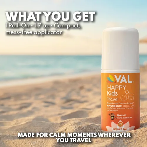 Vista 7 de VAL Happy Kids Travel - Roll-On de magnesio (1.7 oz)