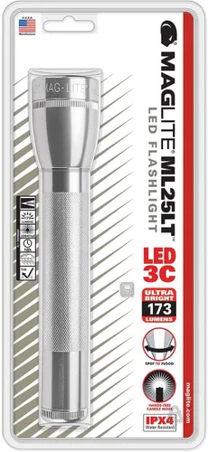 Vista 4 de Maglite ML25LT linterna LED de 2 celdas C, plateada