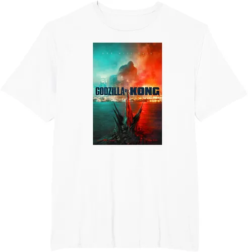Vista 7 de Godzilla vs Kong - Camiseta oficial con póster, Negro