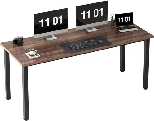 Vista 45 de Need Escritorio pequeño para computadora, mesa de escritura resistente de 31.5 pulgadas, estrecho, negro