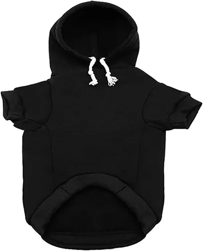 Vista 3 de Sudadera con capucha de seguridad para perros, ropa de invierno, suéter cálido de algodón para cachorros, sudadera para perros pequeños, medianos
