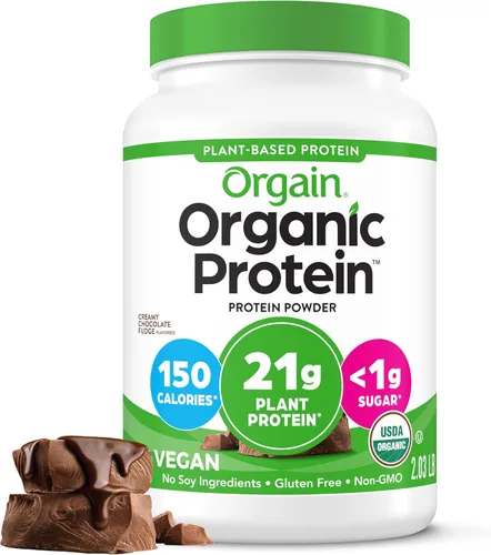 Vista 18 de Orgain - Proteína vegana orgánica en polvo, pastel de cumpleaños - 21g de proteína a base de plantas, 7g de fibra prebiótica, bajo en carbohidratos