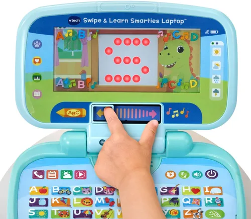 Vista 4 de VTech Laptop de Aprendizaje Inteligente Smarties, Azul
