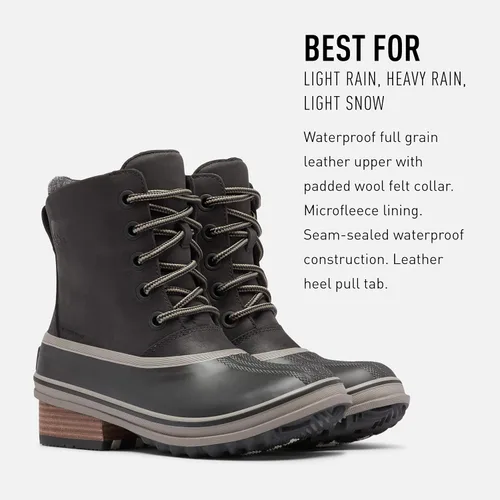Vista 3 de Sorel Encaje Slimpack III para mujer, lluvia y nieve, resistente al agua, Nieve