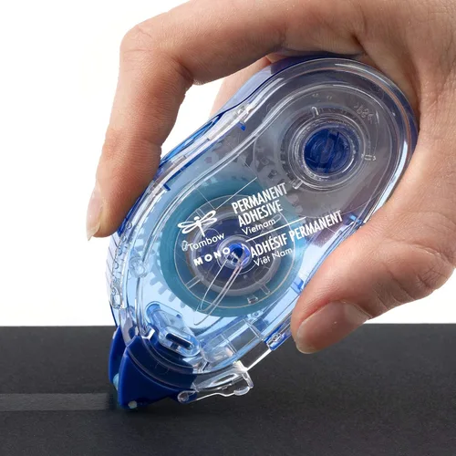 Vista 4 de Tombow Aplicador de adhesivo permanente mono, 1/3 pulgadas por 472 pulgadas (62106) y 62147 aplicador de puntos monofónicos. Cinta fácil de usar